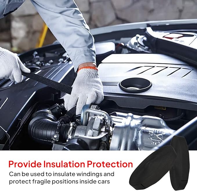 2 in 1 Heat Shrink Braided Sleeving Fabric Tubing-Perfectly fit Irregular Shape Hose/Cable/Wire (1-3/8"(34mm), 14FT)