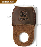 RingSun Thumb Guard Wood Carving Tools, Leather Finger Protector, Handmade Carpenter Working Carving Kit Accessories