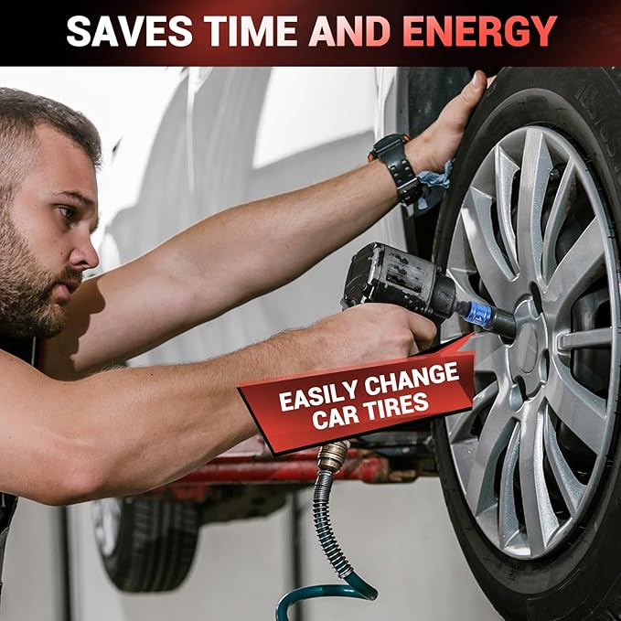 8-Piece Impact Socket Adapter Set for Drill, 1/4" 3/8" 1/2" Hex Shank Impact Driver Socket Adapter, Socket to Drill Adapter