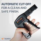 Paladin Tools PA45300 Stainless Steel Cable Tie Gun, Ergonomic Heavy Duty Zip Tie Gun Tool, Cut-off 5/65” to 1/4” Zip Ties (USA Quality Control)