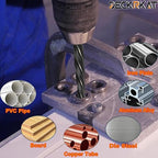 1-1/2" Reamer Drill Bit for Metal, M2 HSS Taper Reamer for Steel, Alloy, Wood, Plastic to Align, Enlarge Holes – 5-Spiral Flutes,1/2"Non-Slip Shank, 38mm Car Reamer, Bridge Construction Reamer.