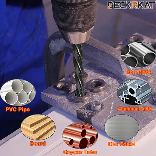 1-1/16" Reamer Drill Bit for Metal, M2 HSS Taper Reamer for Steel, Alloy, Wood, Plastic to Align, Enlarge Holes – 5-Spiral Flutes,1/2"Non-Slip Shank, 27mm Car Reamer, Bridge Construction Reamer.