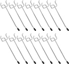 Pegboard Hook 50 Pcs, Sturdy L Shape Galvanized Metal Fit for 1/4 and 1/8 Pegboard, Organizer Kit for Garage Tool Storage