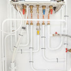 100 Pcs PVC Pipe Straps 1/2 Inch, Plastic Conduit Clamp Pipe, 2 Holes Heavy Duty U Clamps for 1/2 inch PVC Pipe Conduit Cables Hose