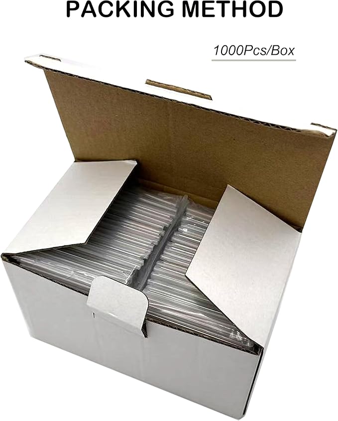 Premium Fiber Optic Fusion Splicing Sleeves Protector Adapter Heat Shrink Tube Clear 1000pcs Per Box 2.5mm Dia After Recovery,45mm (L)