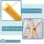 Bates- Caulking Gun, 10:1 Thrust Ratio, Yellow, Caulking Tool Gun, Caulk Gun No Drip, Hand Caulking Guns, Silicone Gun, Caulking Gun Tool, No Drip Caulk Gun, Caulk Guns, Caulking Gun Dripless