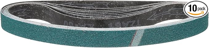 1-1/2 x 30 Inch Sanding Belt, 10 Pcs 60 Grit Zirconia Knife Sharpener Belts Work Sharpening for Belt Sander Knife Carving Tool Metal Working