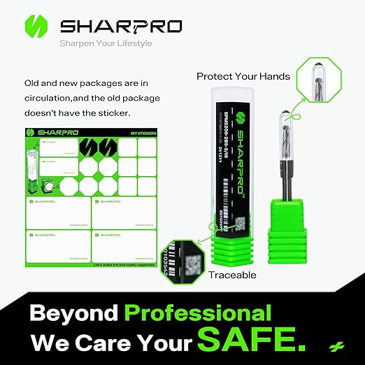 Carbide Ball Nose End Mills 2 Flute 3/16 Inch SHK. and Cutting Dia. 3D Carving, High-Speed and Deep Cutting, AlCrN Coated, Apply for Alloy Steel, Stainless Steel and Various Cast Iron. (3PCS)