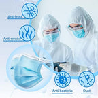 Jointown Disposable Face Masks, ASTM Level 2 Surgical Mask with 3 Ply Protection & Elastic Earloop, 100 Pack Blue