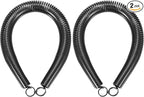 HARFINGTON 2pcs PVC Spring Tube Bender 26.8mm OD 450mm Long B Type Conduit Pipe Bender Bending Spring for Pipe Bending Devices in Home Hydropower, Black
