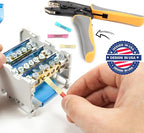 Mulwark Wire Crimping Tool for Heat Shrink, Wire Crimper AWG 10-22 | Professional Wire Crimpers-Crimping Pliers for Automotive, Marine & DIY Electrical Projects