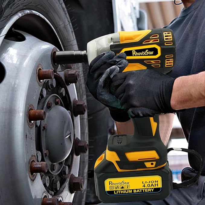 20V MAX Cordless Impact Wrench, 1/2" Brushless Motor High Torque Impact Gun, Variable Speed, Compatible with Ma kita Battery (Tool Only, No Battery and Charger Included)