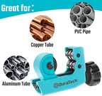 DURATECH Tubing Cutter, for Outer Diameter: 3/16" to 1-1/8"(4-28MM), Copper, Aluminum, Brass and Plastic Tubing Compact Cutter, With Replacement Wheel