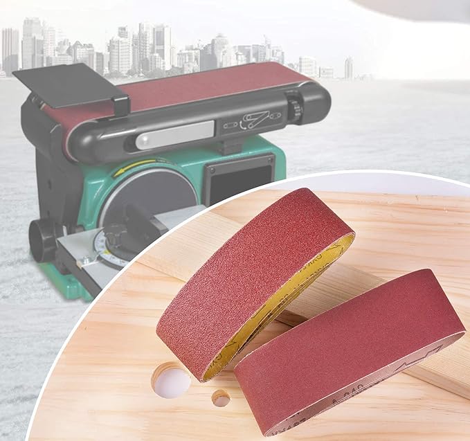 20 PCS Sanding Belts 3x21Inch Aluminum Oxide Belt Sander Sanding Belts 40/60/80/120/150/240/400 Assorted Grits Sanding Belts for Belt Sander