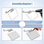 Neeki 4x6" 2pcs Bench Grinder Replacement Eye Shield, Small Grinder or Small Bench Grinder Protective Cover, HD, Lightweight and Durable