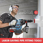 Fitting Saver PVC Pipe Reamer, 1-1/4 Inch Head, 3/8-Inch Hex Shaft, Socket Saver Plumbing Tool for Sch.40 PVC, CPVC, ABS