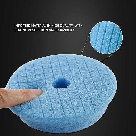 SPTA Drill polishing kit, 11Pcs 3-Inch Buffing Polishing Pads, Car Foam Drill Buffing Pad, Polishing Pads Kit, Car Buffer Polisher Kit Drill Buffing Kit for Car Polishing, Waxing, Sealing Glaze