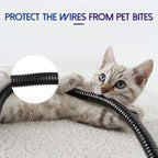 Split Wire Loom Tubing,10,25ft Cord Protectors from Pets No Chew, Flexible Wire Covers Cord Protectors, Protective Split Cable Sleeve for Automotive Home Industrial Wires(Black, 0.73inch-25ft)