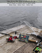 Black Unscented Camouflage Wet Wipes - Combat Wipes COMMANDO - Thick Biodegradable, Heavy Duty Cleansing Cloths for Camping, Military, Hunting & Backpacking w/Aloe & Vitamin E