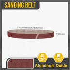 1 x 42 Inch Sanding Belt, 10 Pcs 40 Grit Knife Sharpener Belts Work Sharpening for Belt Sander Knife Carving Tool Metal Working