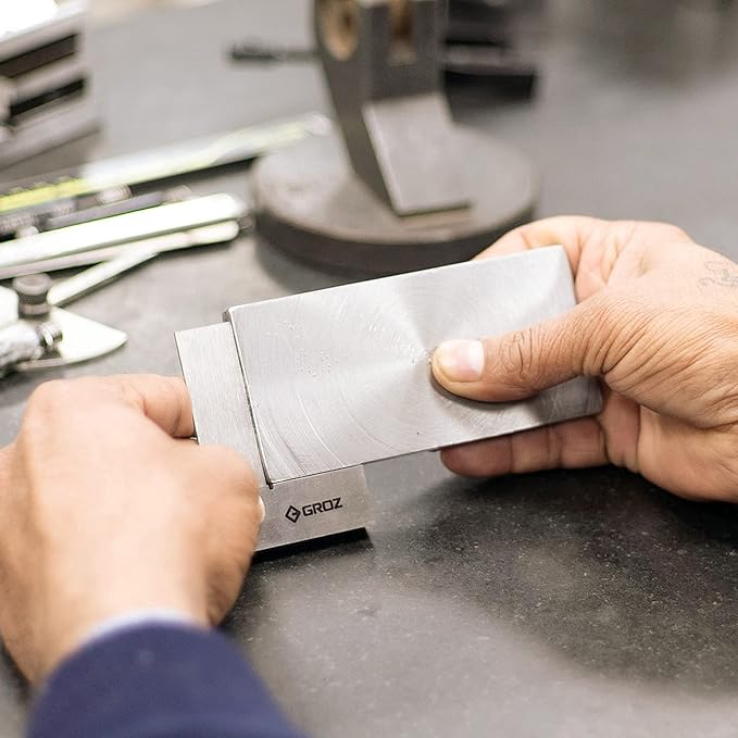 Groz 01001 3" Precision Steel Square, 16 Microns Squareness