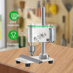 Mini Drill Press, Mini Drilling Machine 0.3-4mm Chuck, Small Bench Drill with Speed Adjustable CNC Machined Drilling Machine for DIY Woodworking Metalwork