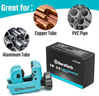 DURATECH Mini Tubing Cutter, for Outer Diameter: 1/8"-3/4"(3-19MM), Copper, Aluminum, Brass And Plastic Tubing Compact Cutter, Replacement Wheel Included