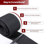 2 in 1 Heat Shrink Braided Sleeving 3/4 inch Cloth Wiring Harness Loom Abrasion Resistant Sleeve for Protection Cable/Sheath (19mm ID-29ft)