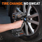 TITANCE X8 Advanced Cordless Impact Wrench, 20V Brushless 1/2'' Impact Gun, 1000 FT-LBS High Torque, 5-Mode Control, 4.0Ah Li-ion Battery Powered Wrench for Car Tires & Automotive Repair