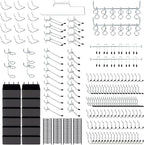 279PCS Metal Pegboard Hooks Organizer Kit for Organizing Various Tools - Heavy Duty 1/4" & 1/8" Pegboard Accessories with Pegboard Bins, Wall Mount Tool Storage for Garage, Workshop & Kitchen