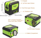 3 - Plumb Dot Laser Leveler Tool (No Laser Line), Huepar 3 Spots Laser Self-Leveling Green Plumb Bob for Soldering and Points Reference Positioning, 197Ft Working Range, Battery Included - 9300G