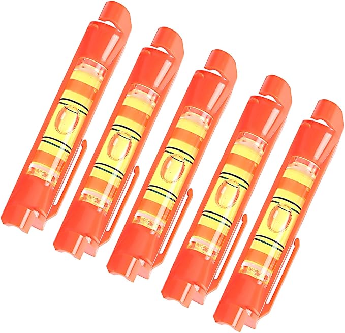 BETHEL 5 PCS Hanging Line Level Bubble String Leveler Tools Small Spirit Levels for RV Landscape Camper Construction Measure Work