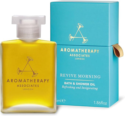 Aromatherapy Associates Revive Morning Bath and Shower Oil – Hydrating Oil with 3 Essential Oils to Refresh Mind, Body, and Spirit (1.86 oz)-VeraVaultWomen
