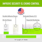 1,000 WristCo Lime Green Tyvek Wristbands for Events Tamper-Proof Design & Fluorescent Color Prevent Reuse Premium-Grade Bracelets for Hospital & Medical ID, Party & VIP Identification