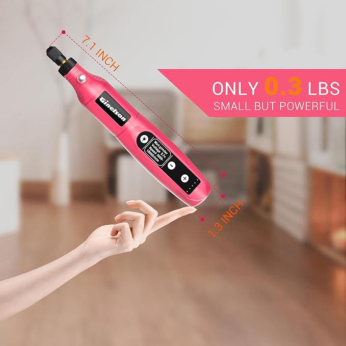 Cordless Rotary Tool, 5 Variable Speed Mini Rotary Tool Kit with 70 Accessories, 3.7V Type-C Charging Power Rotary Tool for Engraving, Sanding, Polishing, Carving, Cutting, DIY Crafts