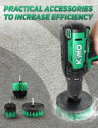 KIMO Cordless Drill/Driver Kit, 48pcs Power Drills Set w/Li-Ion Battery and Charger - 12V MAX Drills 280 In-lb Torque, 18+1 Metal Clutch, 3/8" Keyless Chuck, Built-in LED-Drill for Wood Bricks