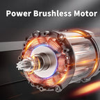 NAWIN Cordless Angle Grinder, 4-1/2 Inch Variable Speed Angle Grinder, Cordless Grinder With 2×6.0Ah Battery And Charger, 9000rpm Brushless Motor, Battery Angle Grinder Tool For Metal Wood（6.0Ah）