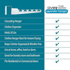 Wonder Hanger Over The Door 3-Pack Organizer for Clothes Hangers, Space-Saving Cascading Hanger Hooks, White