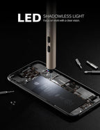 iFu Mini Electric Screwdriver, 42 in 1 Precision Screwdriver Set – Small Cordless Power Screwdriver with LED Light & 37 Magnetic Bits, Repair Tool for Phone Laptop Camera Watch Computer