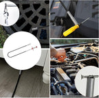 Flexible grabberDrain Snake Tool - The Ultimate 61inch Flexible Grabber for Hair, Unclog Any Drain in Minutes! Gunk & Debris in Sinks, Showers & Tubs. No More Chemicals, Just Quick Results!