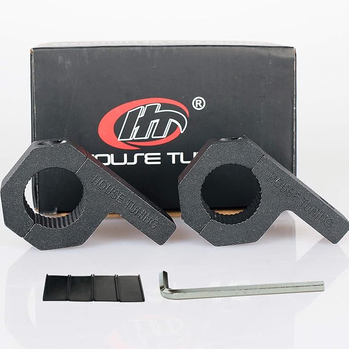 1.0 inch Holder Clamp Aluminum (25mm Diameter) Tube Clamps Mount Bracket Horizontal Bar Clamp kit for Work Light Bar(2pcs-1.0" Clamp)