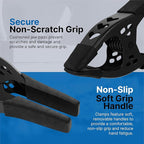 Lot of 8-6" inch Spring Clamp Large Super Heavy Duty Spring Metal All Black - 2.5 inch Jaw opening