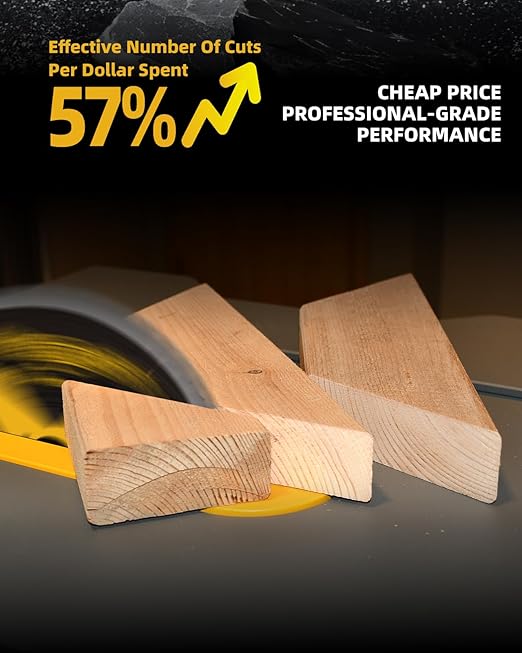 ANGELSWORD 8-1/4 Inch Table Saw Blade/Circular Saw Blade, 24T for Framing&40T for Ripping, Cross Cutting&60T for Fine Finish Wood Cutting, 3 Pack