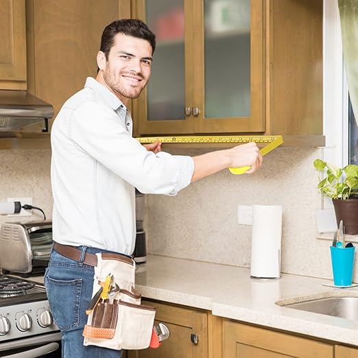 2 Packs Tape Measure 25 ft /16 ft, Esydon Measuring Tape Extendable, Self-Locking Tape Measurer, Easy Read Imperial/Metric Scale Measurement Tape for Designer, Decorator, & Handicraftsman