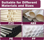 Original Design Patent Triple Inserts 4 Pcs PVC Pipe Reamer Kit, PVC Fitting Saver, Pipe Tools Contains 1-1/2", 2", 3", 4" and 1 Replacement Carbide Insert for Schedule 40