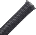 25ft - 1/2 inch PET Expandable Braided Sleeving – Black – Alex Tech Braided Cable Sleeve