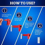 New Age America® 700pcs Blind Pop Rivets & Backup Washers | 3/32" to 1/4" | Black | 14 Sizes | SAE Size Aluminum Rivets & 304 Stainless Steel Backup Washers | Rivet Kit w Steel Mandrel | Labelled Case