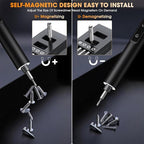 3.7V Mini Electric Screwdriver,50 in 1 Precision Screwdriver Set,Small Repair Tool Kit with 5 Torque/500mAh Battery/OLED Display/4 LED Lights for Electronics Computer/Phone/Camer/Eyeglass/Watch