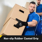 COOLJOB 60 Pairs Safety Work Gloves Pack Bulk with Grip PU Coating, 13 Gauge Seamless Knit Gloves with Polyurethane Dipped for Warehouse Working, Breathable Lightweight for Men Women, Black Large