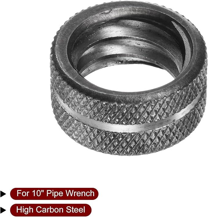 HARFINGTON 10" Pipe Wrench Nut Alloy Steel Replacement Parts for 10-inch Adjustable Pipe Wrench